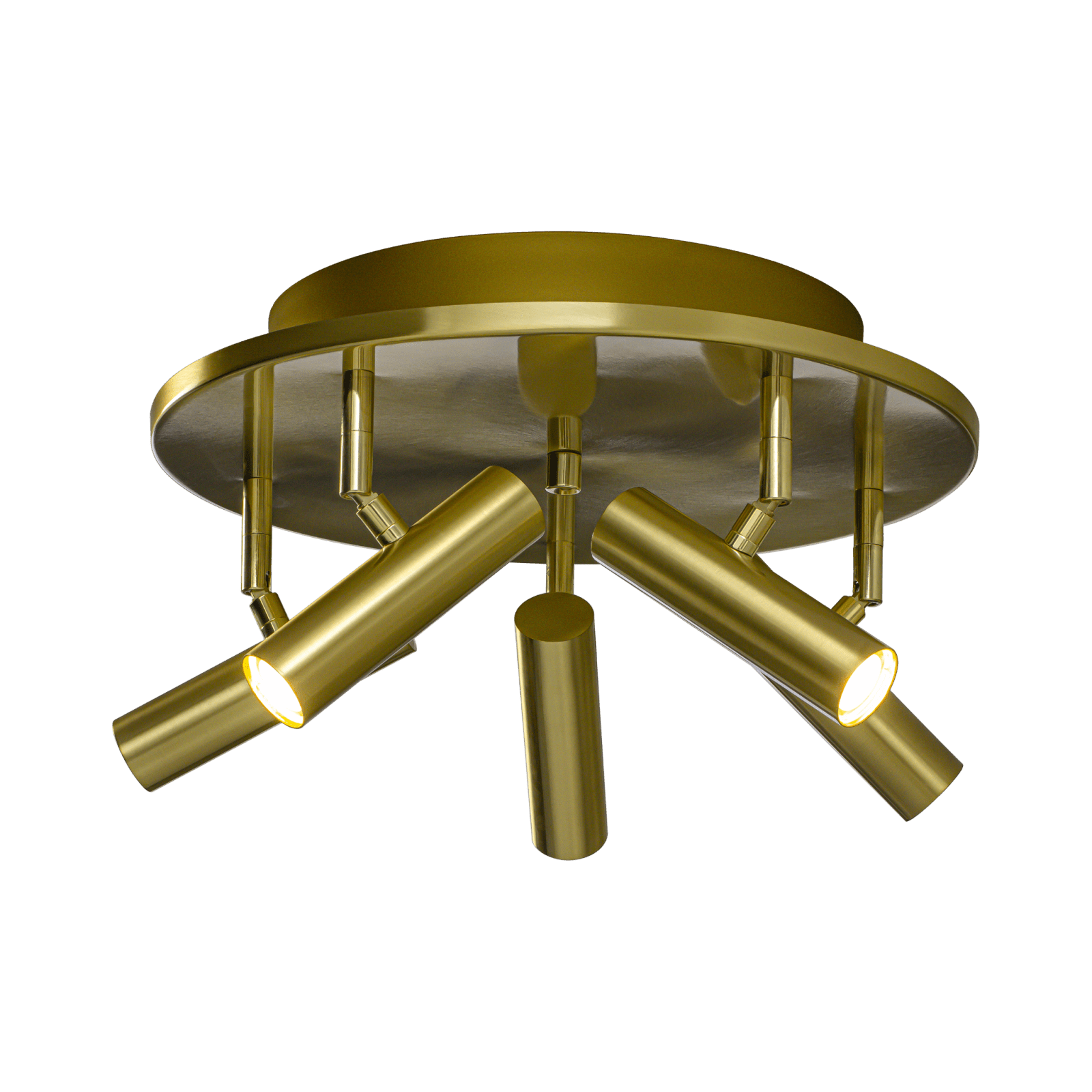 Aneta Lighting ARTIC takspot rund 5:a, matt mässing - Azalea Home