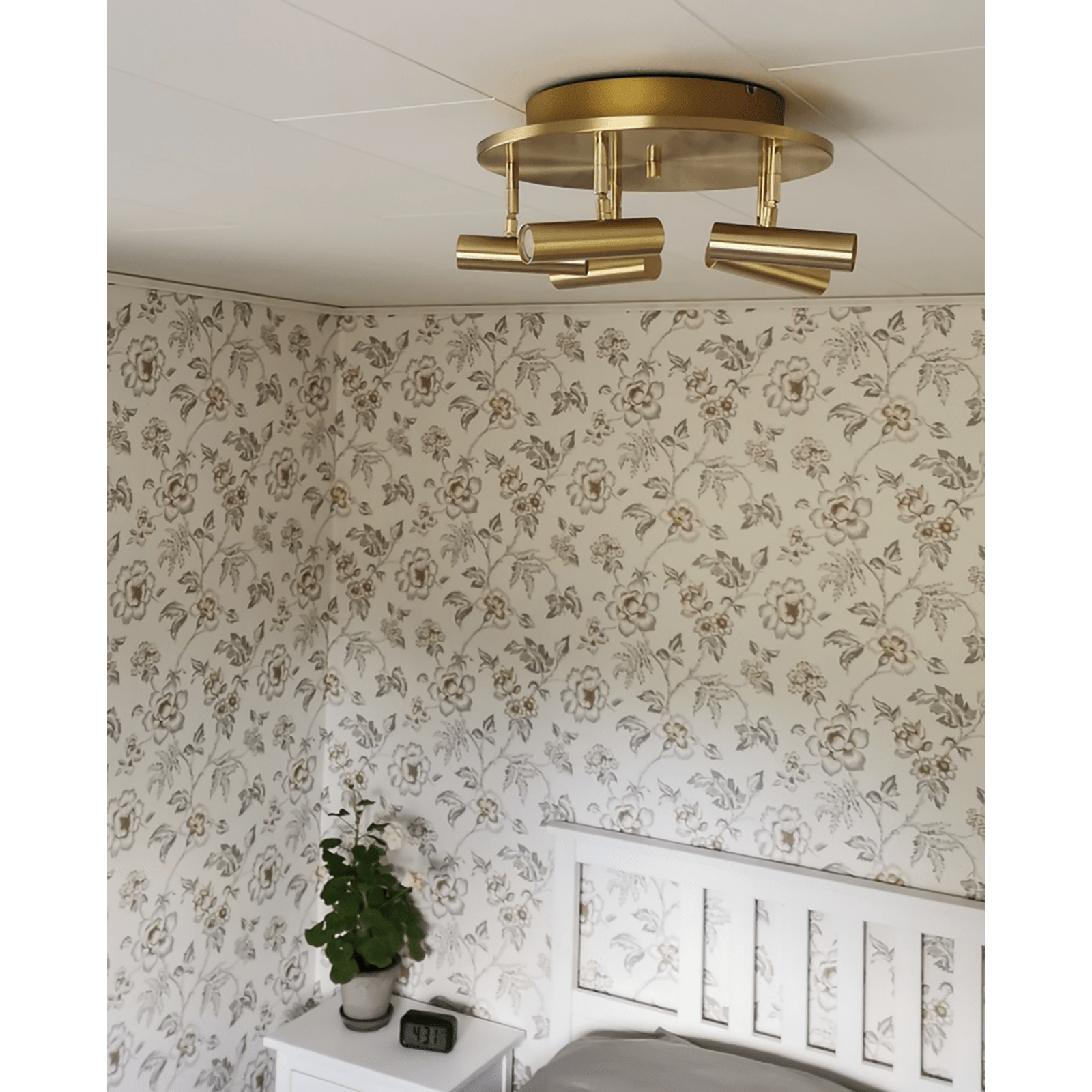 Aneta Lighting ARTIC takspot rund 5:a, matt mässing - Azalea Home