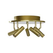 Aneta Lighting ARTIC takspot rund 5:a, matt mässing - Azalea Home