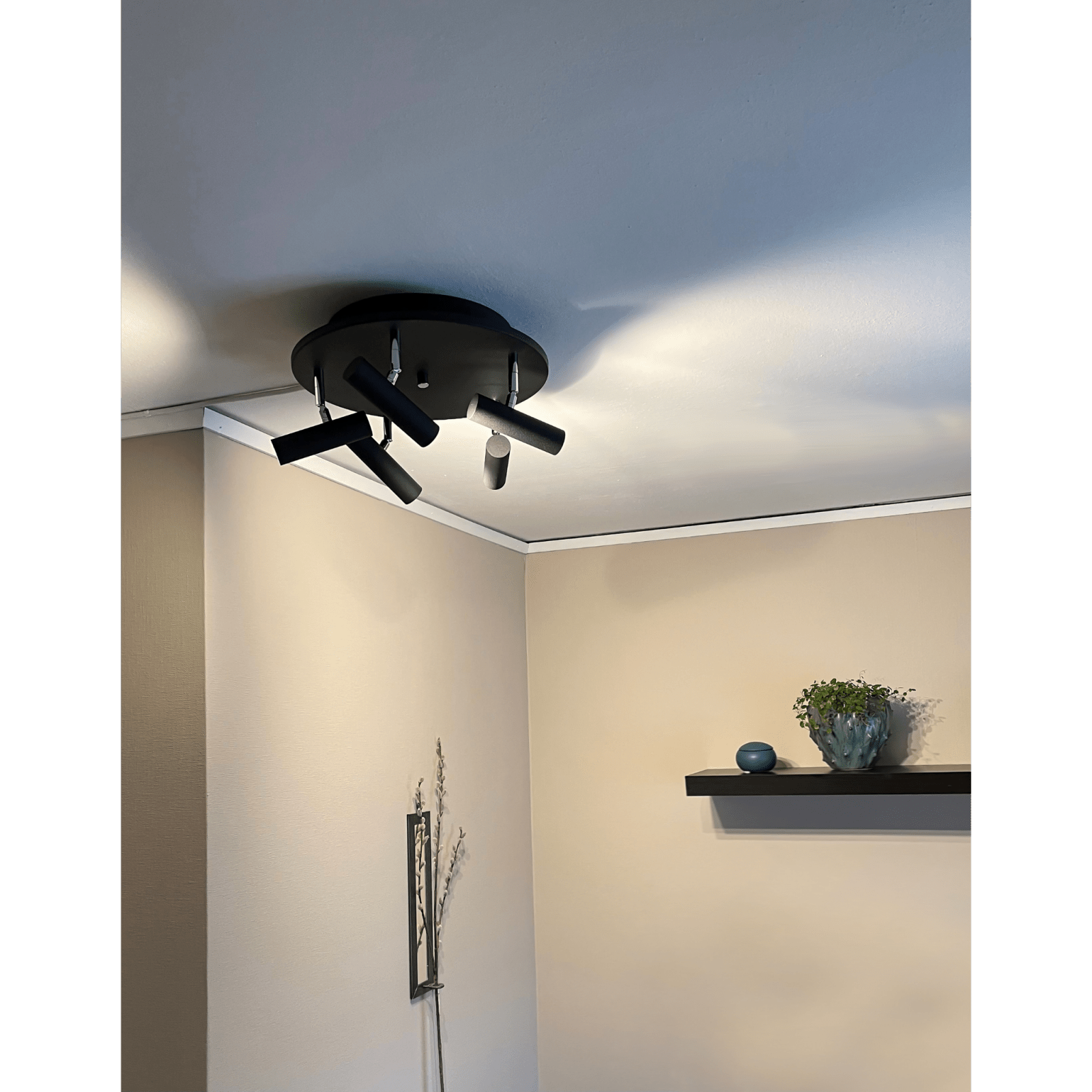 Aneta Lighting ARTIC takspot rund 5:a, svart - Azalea Home