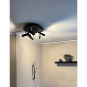 Aneta Lighting ARTIC takspot rund 5:a, svart - Azalea Home