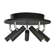 Aneta Lighting ARTIC takspot rund 5:a, svart - Azalea Home