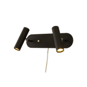 Aneta Lighting ARTIC vägglampa dubbel. svart - Azalea Home