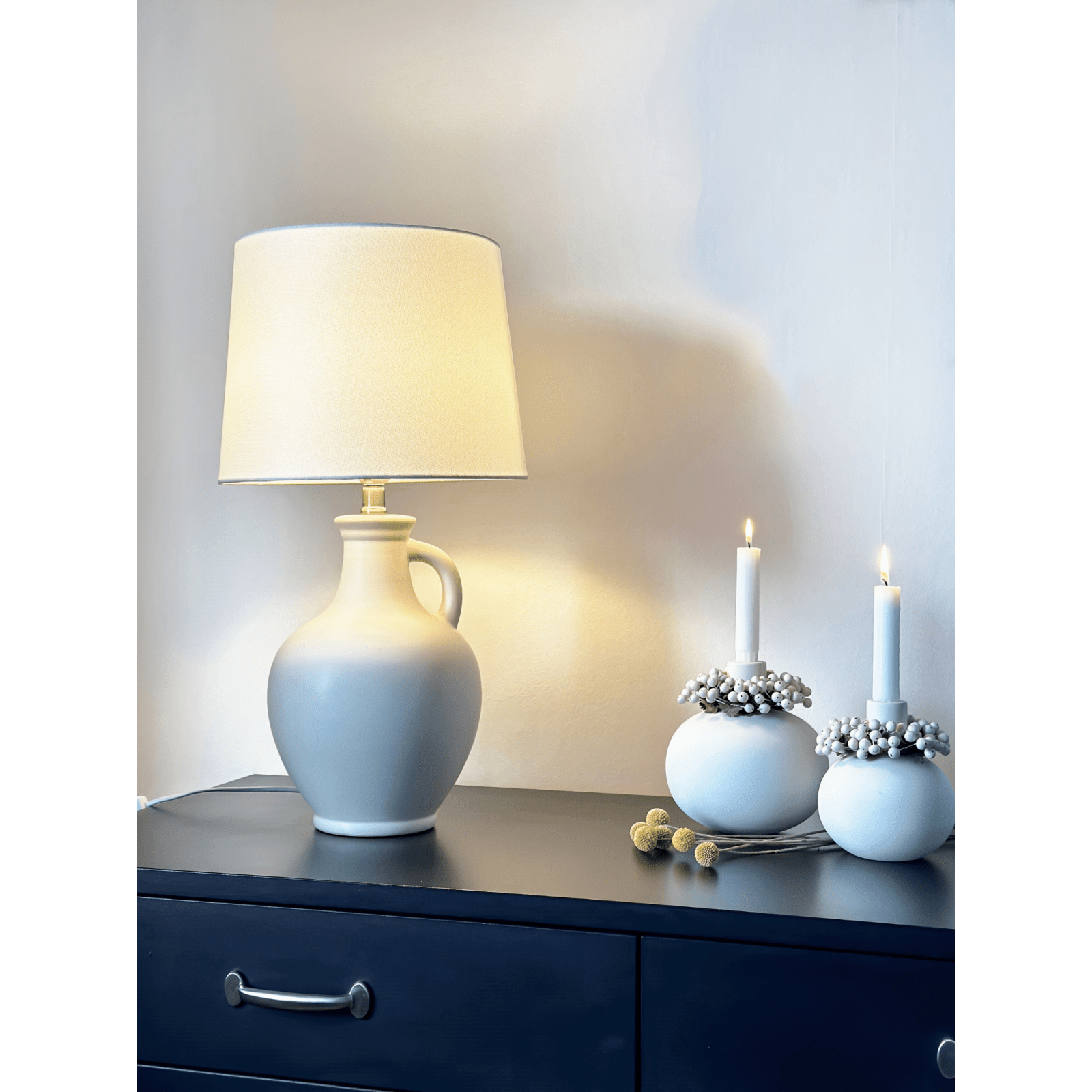 Aneta Lighting ATHENA bordslampa, naturvit - Azalea Home