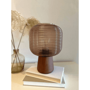 Aneta Lighting AURA bordlampa, brunbets/ brun - Azalea Home