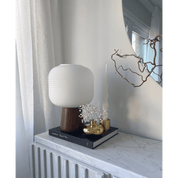 Aneta Lighting AURA bordlampa, bruntbets/vit - Azalea Home