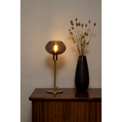 Aneta Lighting BELL bordlampa hög, matt mässing/rök - Azalea Home