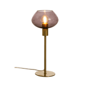 Aneta Lighting BELL bordlampa hög, matt mässing/rök - Azalea Home