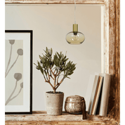 Aneta Lighting BELL fönsterlampa, matt mässing/amber - Azalea Home