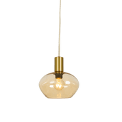 Aneta Lighting BELL fönsterlampa, matt mässing/amber - Azalea Home
