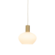 Aneta Lighting BELL fönsterlampa, matt mässing/vit - Azalea Home