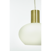 Aneta Lighting BELL fönsterlampa, matt mässing/vit - Azalea Home