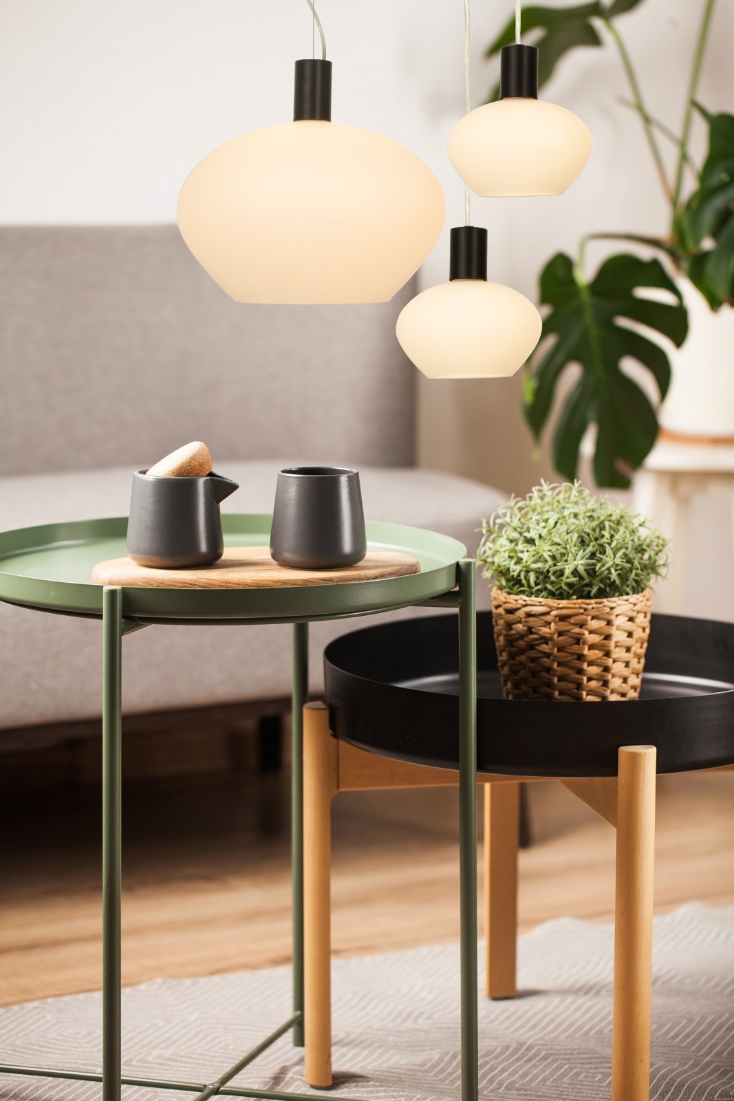 Aneta Lighting BELL fönsterlampa, svart/vit - Azalea Home