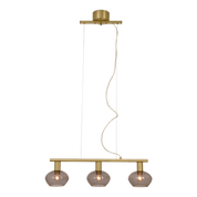 Aneta Lighting BELL taklampa 3:a rak, matt mässing/rök - Azalea Home