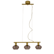 Aneta Lighting BELL taklampa 3:a rak, matt mässing/rök - Azalea Home