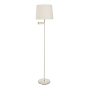 Aneta Lighting BIRKA golvlampa, vit/mässing - Azalea Home
