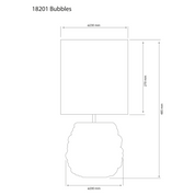 Aneta Lighting BUBBLES bordslampa, naturvit/beige - Azalea Home