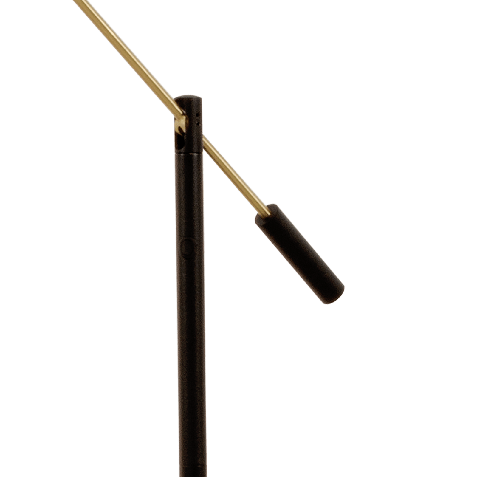 Aneta Lighting CADIZ golvlampa, svart/matt mässing - Azalea Home