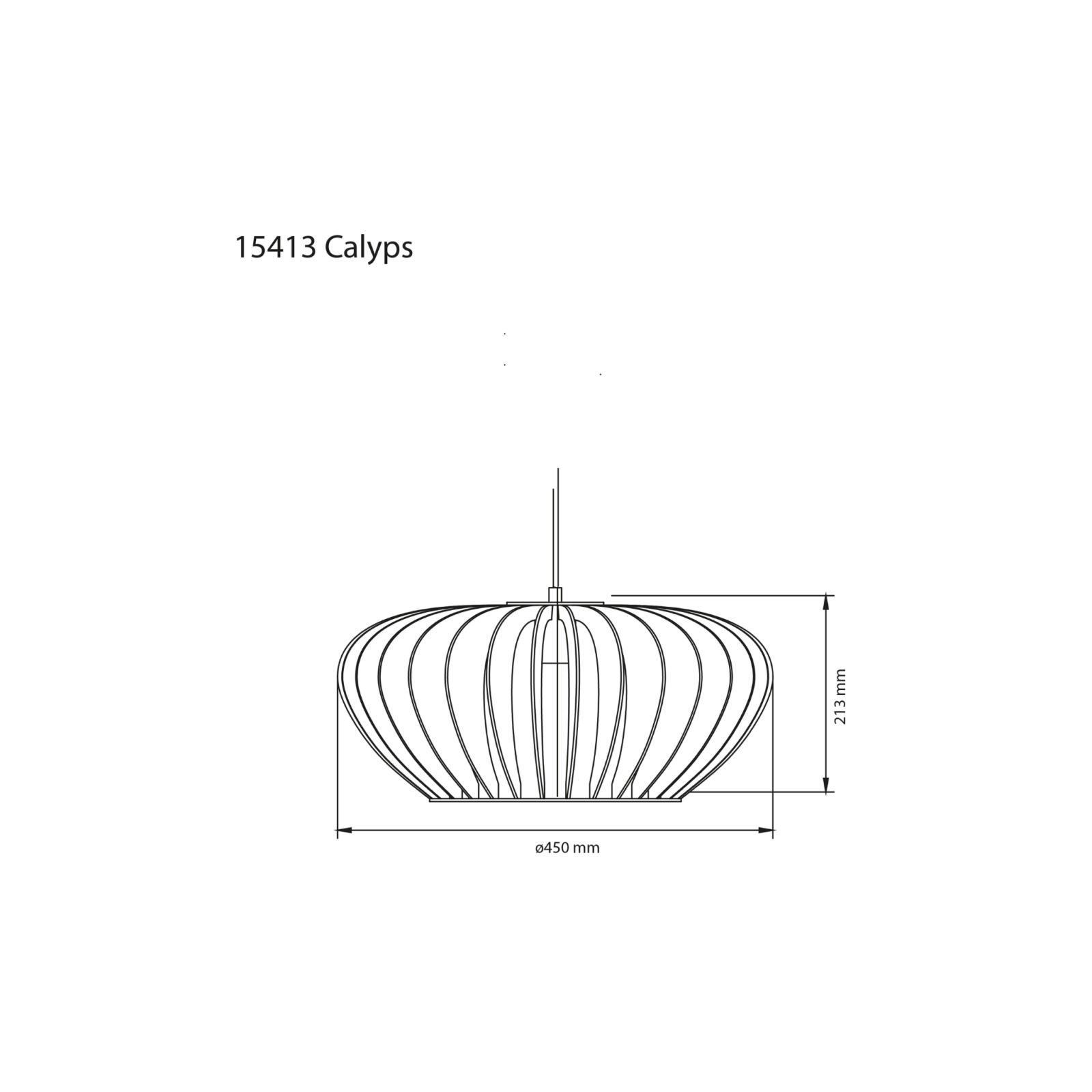 Aneta Lighting CALYPS taklampa Ø45, svart - Azalea Home
