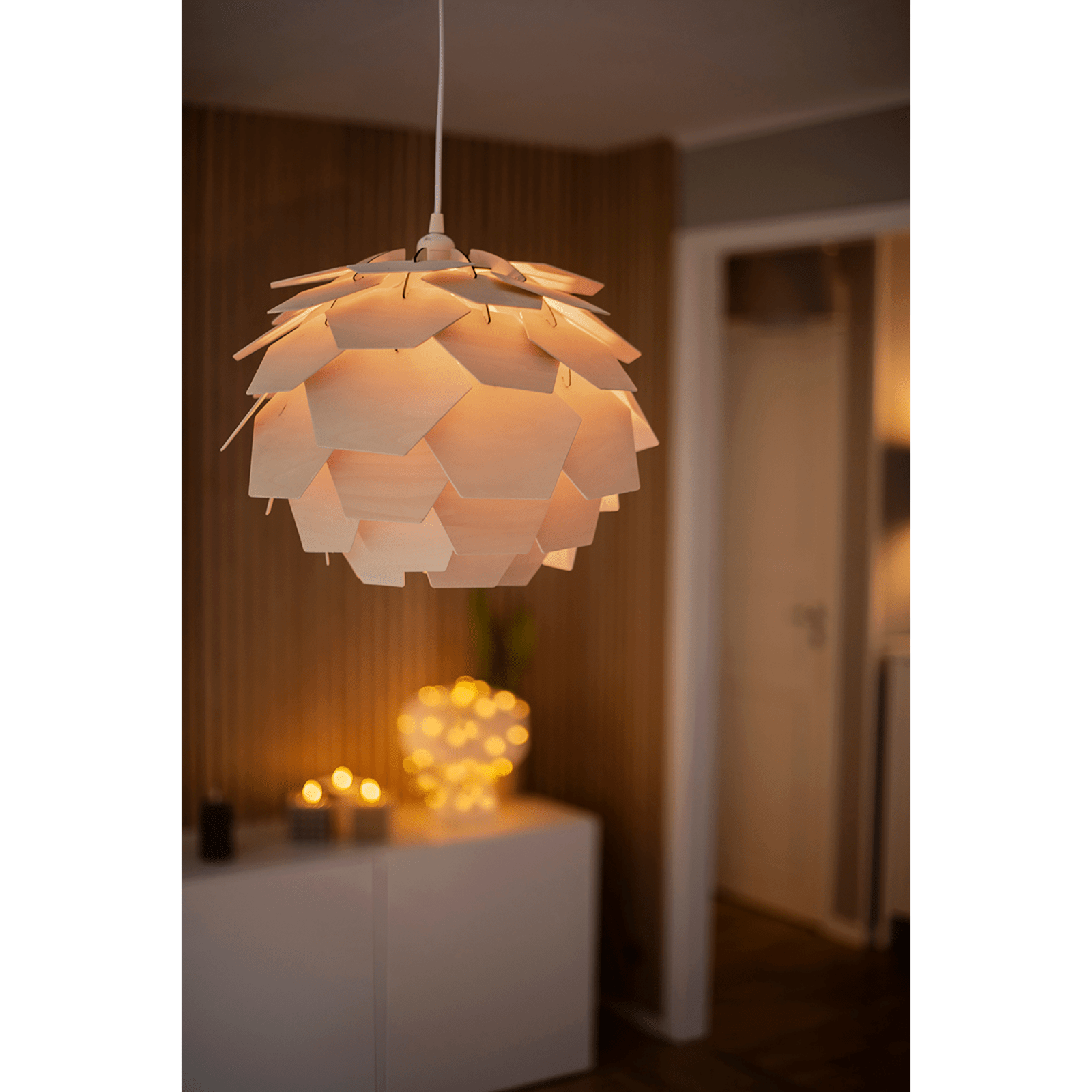 Aneta Lighting CARPATICA taklampa, natur - Azalea Home