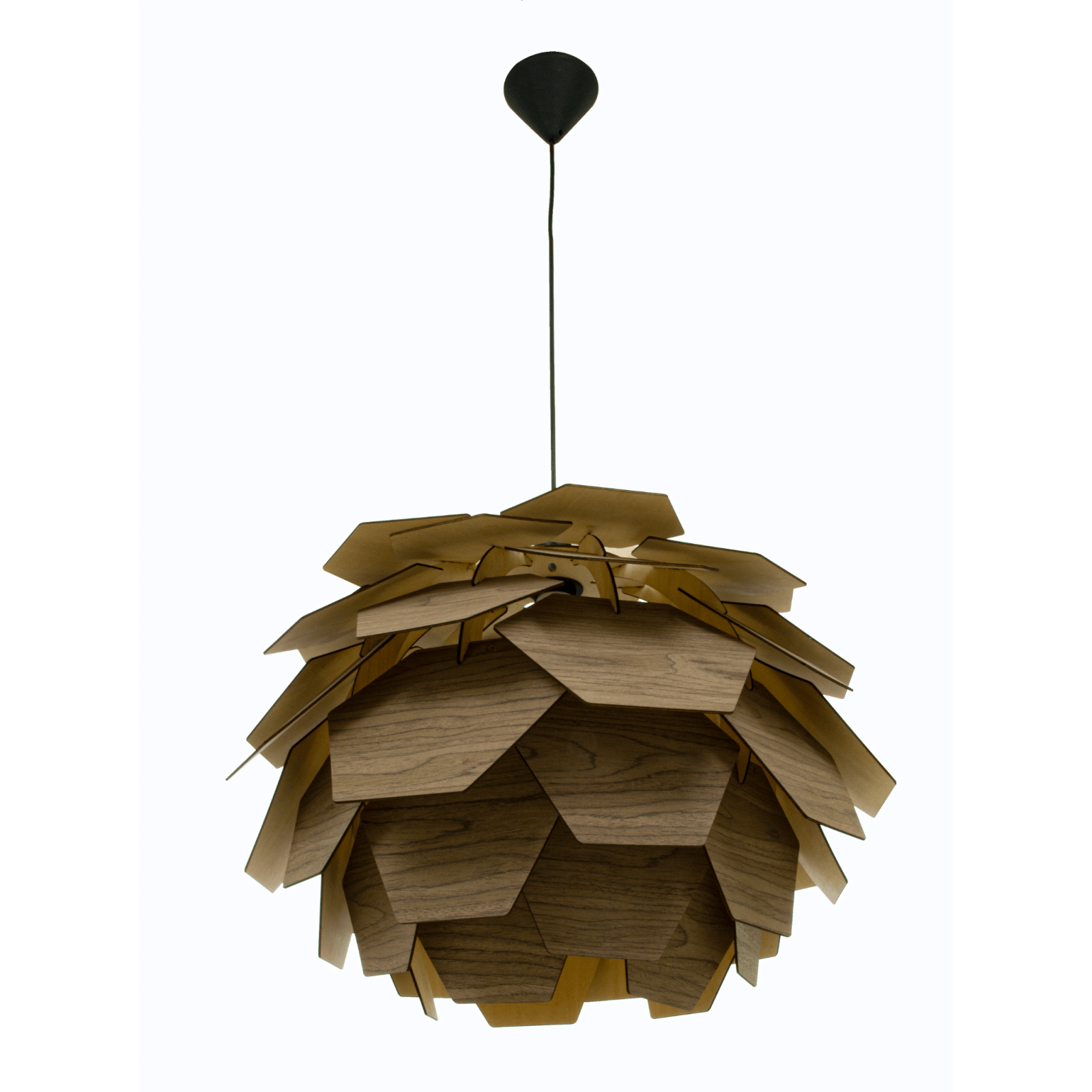 Aneta Lighting CARPATICA taklampa Ø60, brun fanér - Azalea Home