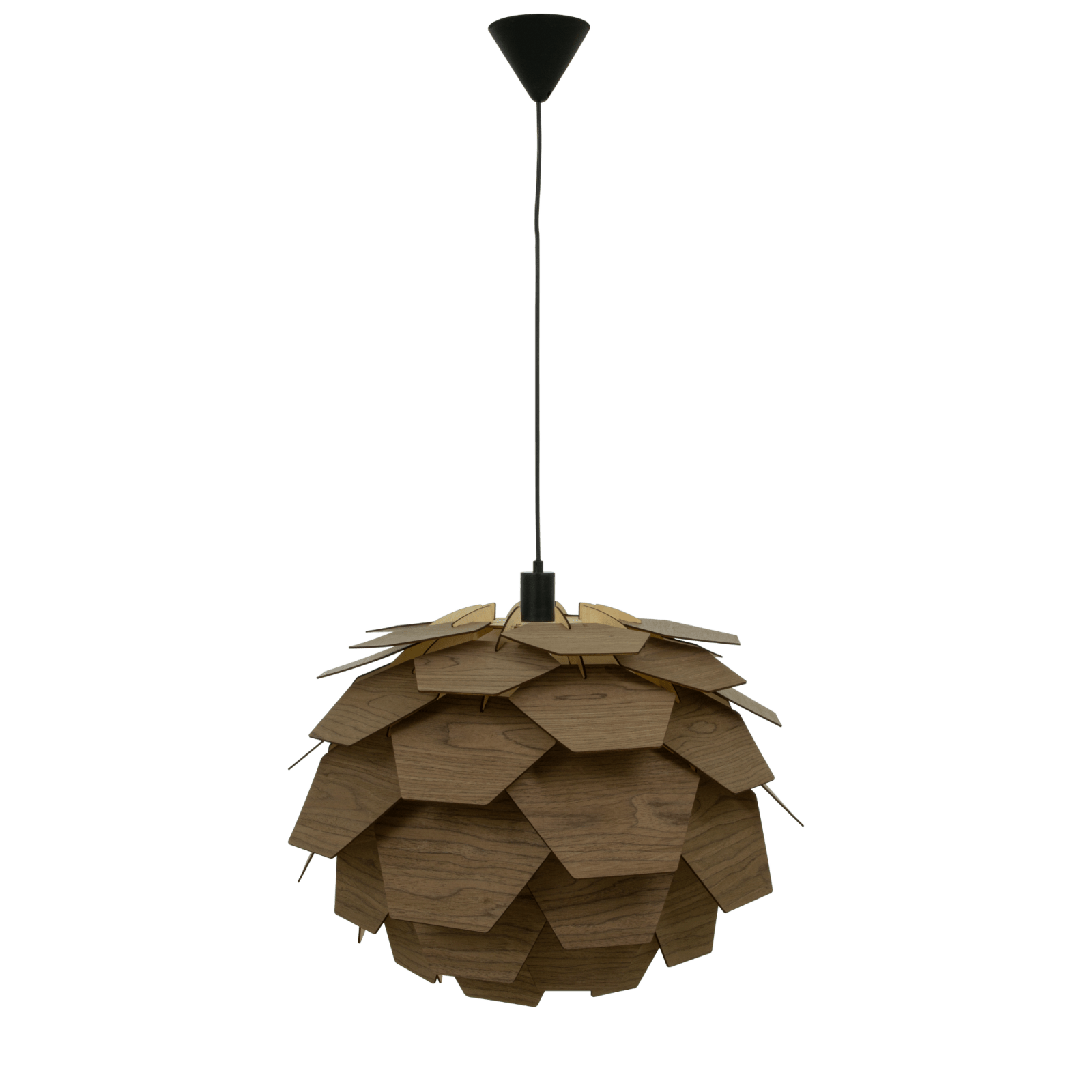 Aneta Lighting CARPATICA taklampa Ø60, brun fanér - Azalea Home