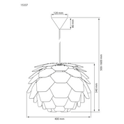 Aneta Lighting CARPATICA taklampa, vit - Azalea Home