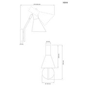 Aneta Lighting CERES vägglampa, sand - Azalea Home