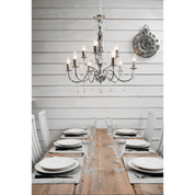 Aneta Lighting CHATEAU takkrona 9 - arm, krom - Azalea Home