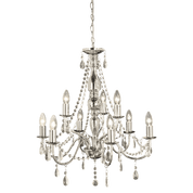Aneta Lighting CHATEAU takkrona 9 - arm, krom - Azalea Home