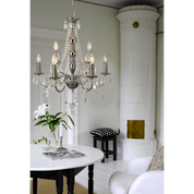 Aneta Lighting CHATEAU takkrona 9 - arm, krom - Azalea Home