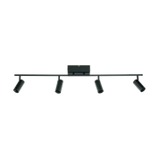Aneta Lighting CONCORD takspot rak 4:a, svart - Azalea Home