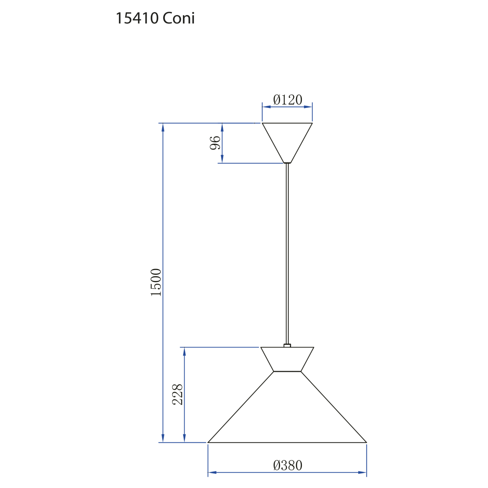 Aneta Lighting CONI taklampa, sand - Azalea Home