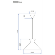 Aneta Lighting CONI taklampa, svart - Azalea Home