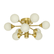 Aneta Lighting COSMOS plafond bad, matt mässing/vit - Azalea Home