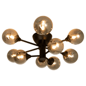 Aneta Lighting COSMOS plafond, svart/rök - Azalea Home