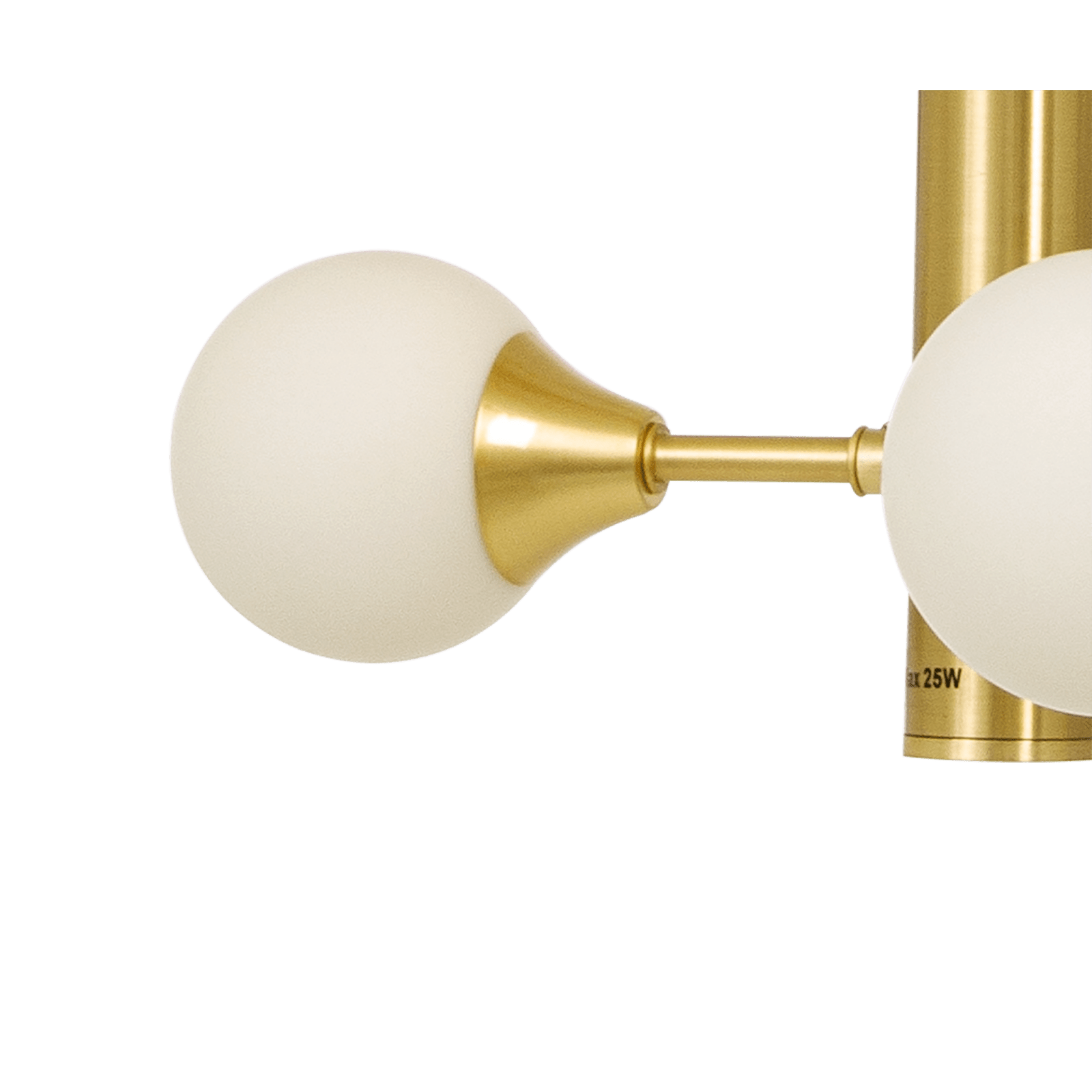 Aneta Lighting COSMOS taklampa 12 - arm, matt mässing/vit - Azalea Home