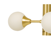 Aneta Lighting COSMOS taklampa 12 - arm, matt mässing/vit - Azalea Home