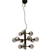 Aneta Lighting COSMOS taklampa 12 - arm, svart/rök - Azalea Home