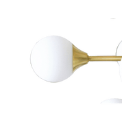 Aneta Lighting COSMOS taklampa 24 - arm, matt mässing/vit - Azalea Home