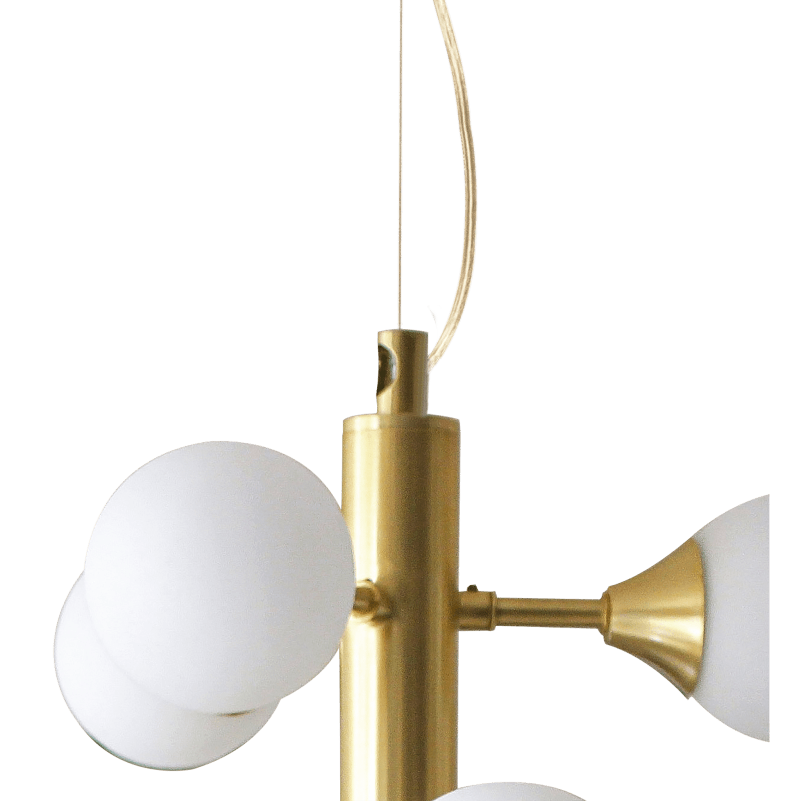 Aneta Lighting COSMOS taklampa 24 - arm, matt mässing/vit - Azalea Home