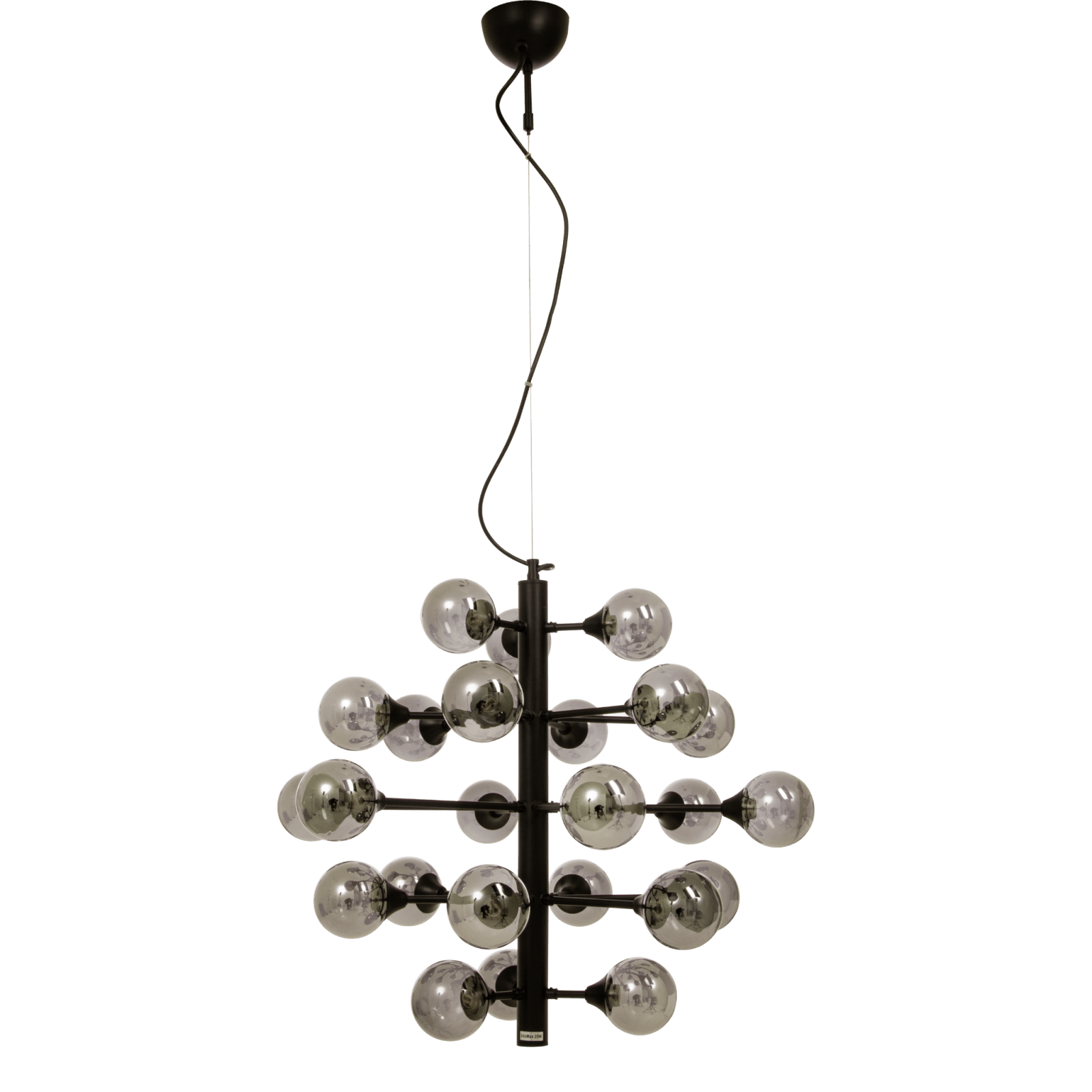 Aneta Lighting COSMOS taklampa 24 - arm, svart/rök - Azalea Home