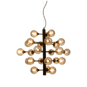 Aneta Lighting COSMOS taklampa 24 - arm, svart/rök - Azalea Home