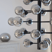 Aneta Lighting COSMOS taklampa 24 - arm, svart/rök - Azalea Home