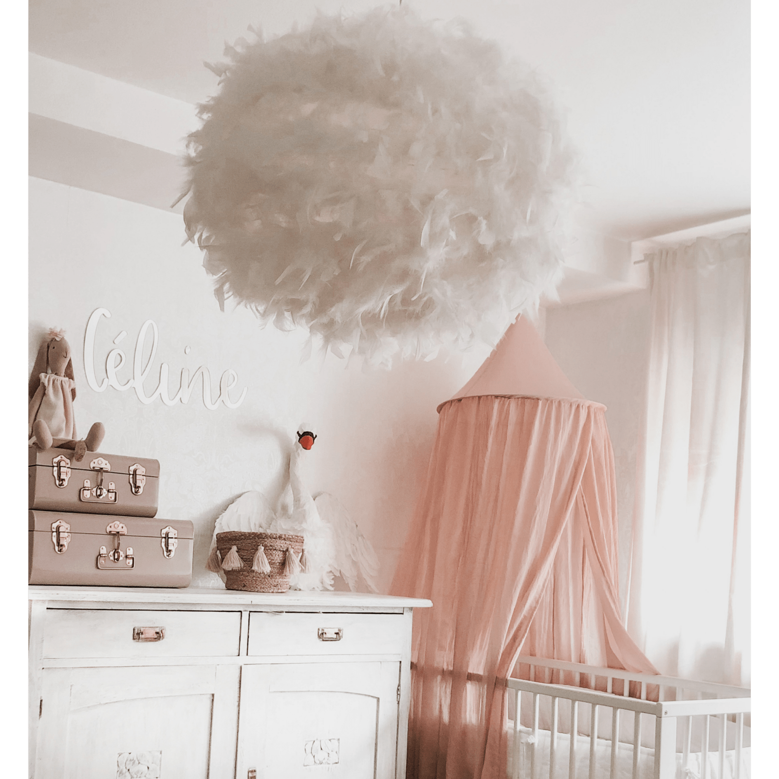 Aneta Lighting DUN taklampa, 40cm, vit - Azalea Home