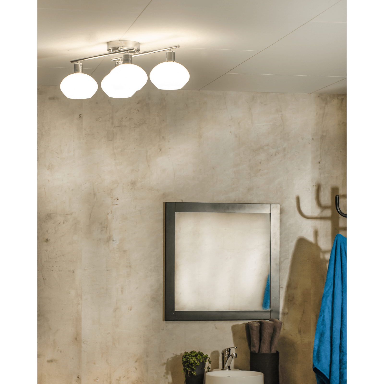 Aneta Lighting ELBA plafond bad, krom - Azalea Home