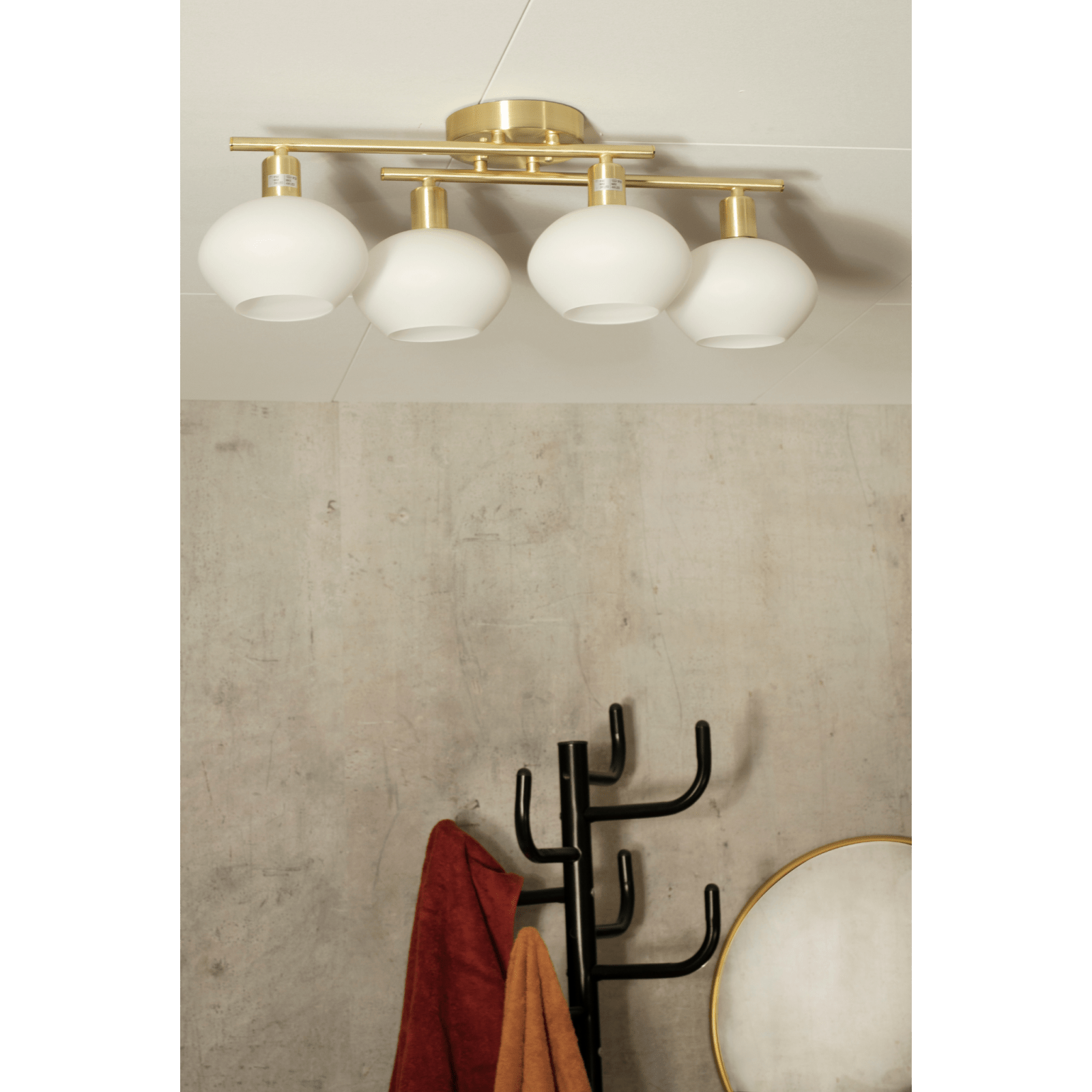 Aneta Lighting ELBA plafond bad, mässing - Azalea Home