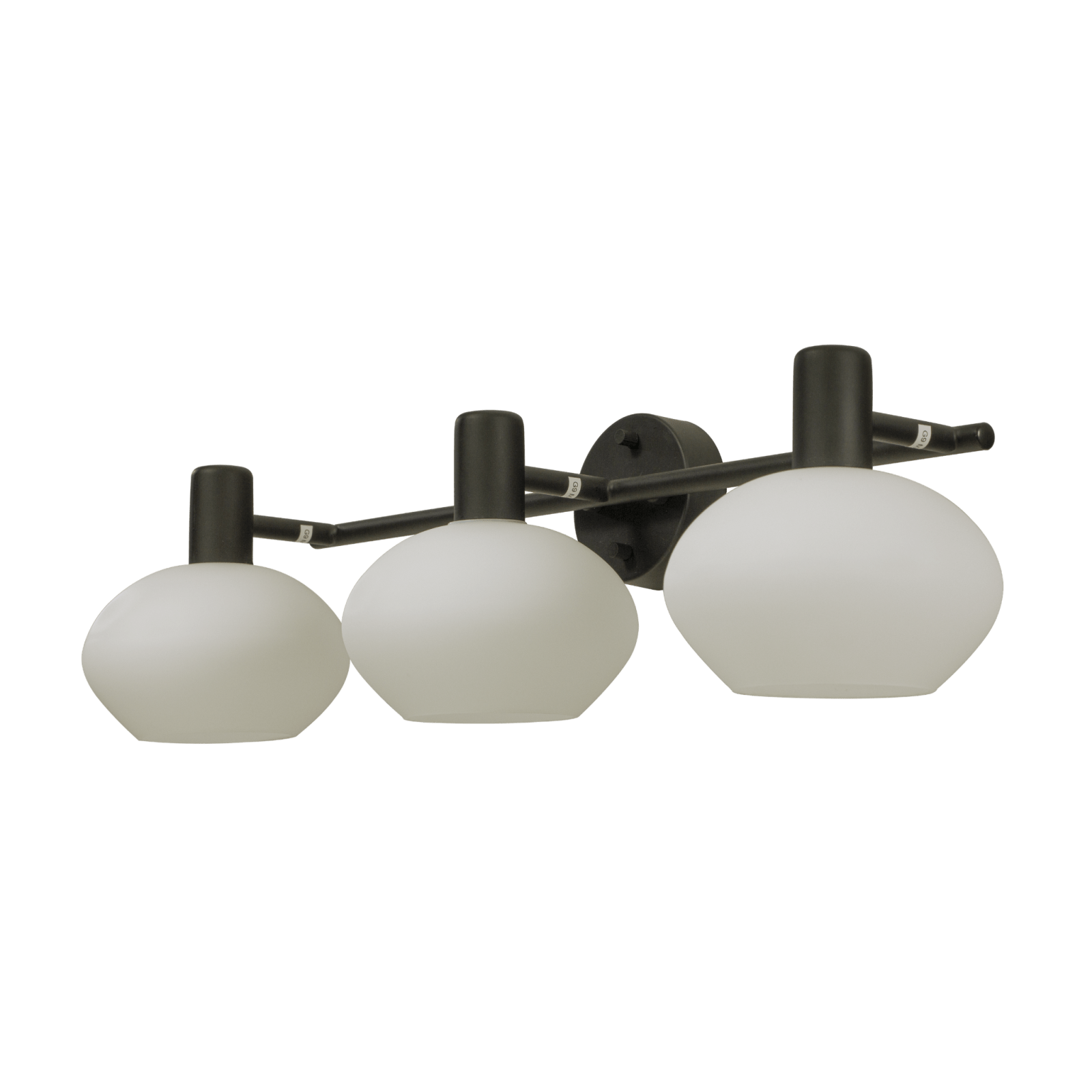 Aneta Lighting ELBA vägglampa bad 3:a, svart - Azalea Home