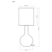 Aneta Lighting ELEANA bordslampa, beige - Azalea Home