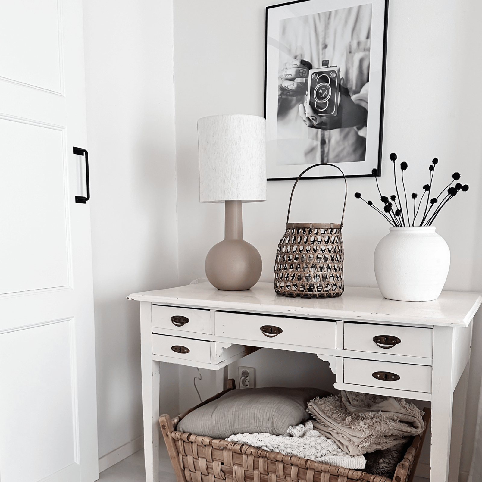 Aneta Lighting ELEANA bordslampa, beige - Azalea Home